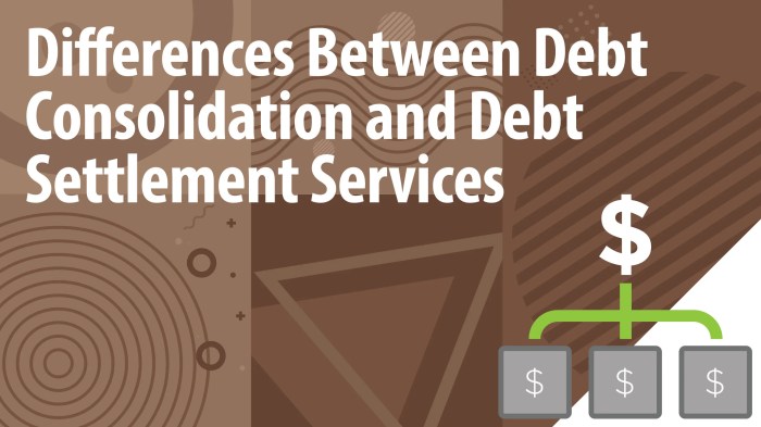 Settlement consolidation